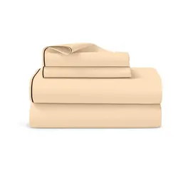 סט מצעים סאטן מוקה עם פייפינג