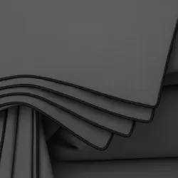 סט מצעים סאטן אפור כהה עם פייפינג