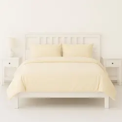 סט מצעים ג'רסי שמנת