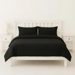 סט מצעים ג'רסי שחור