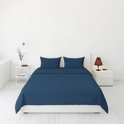 סט מצעים סאטן כחול