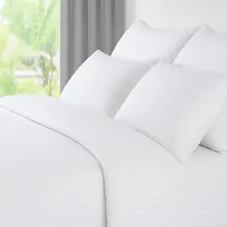 סט מצעים סאטן פסים בית מלון