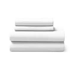 סט מצעים סאטן לבן