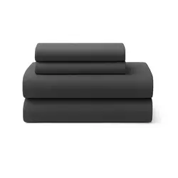 סט מצעים סאטן אפור כהה