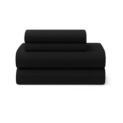 סט מצעים סאטן שחור