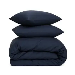 סט מצעים מלא - סאטן כחול