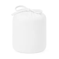 סט מצעים מלא - ג'רסי 100% כותנה בגוון לבן