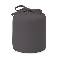 סט מצעים מלא - ג'רסי 100% כותנה בגוון אפור כהה