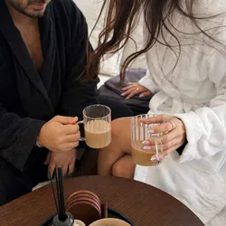 חלוק רחצה 100% כותנה- צווארון צרפתי I לבן