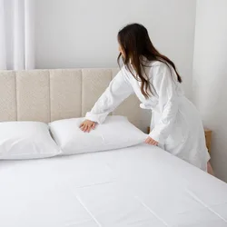 סט סאטן קלאסי I לבן