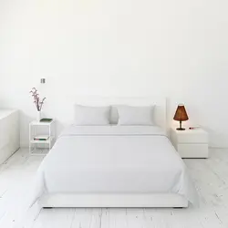 סט מצעים סאטן אפור בהיר