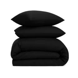 סט מצעים מלא- סאטן שחור