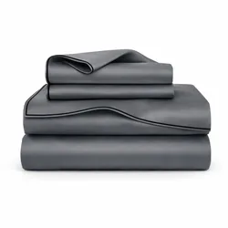 סט מצעים 100% במבוק אורגני I דגם ליאן אפור