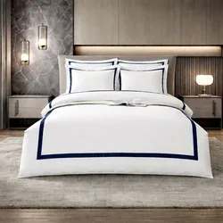 סט 100% כותנה סאטן I דגם עדן כחול